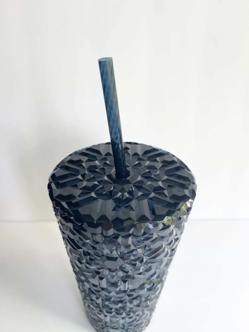 Starbucks Midnight Blue Iridescent Gem Venti Cold Cup with Lid and Straw